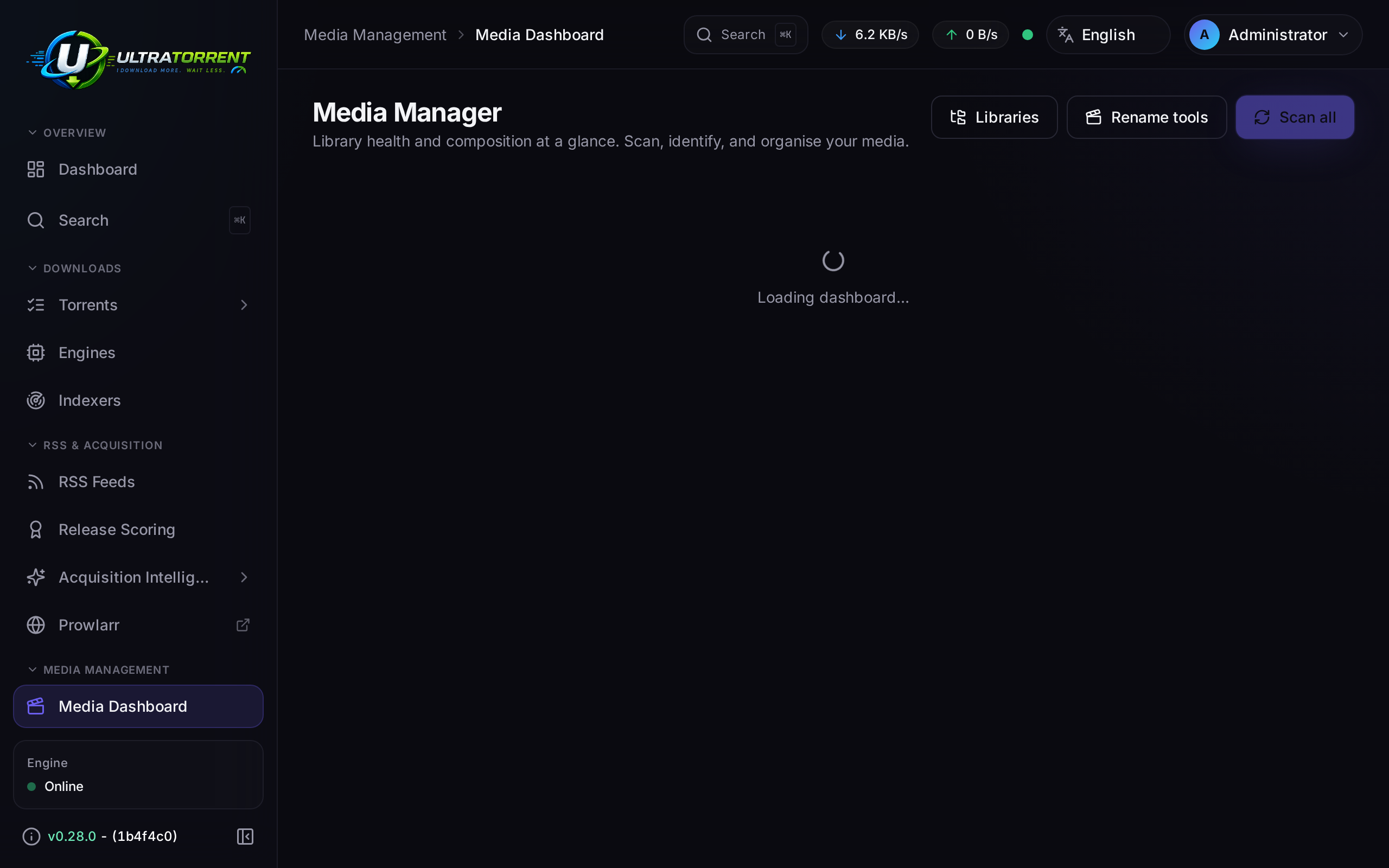 Media Manager dashboard
