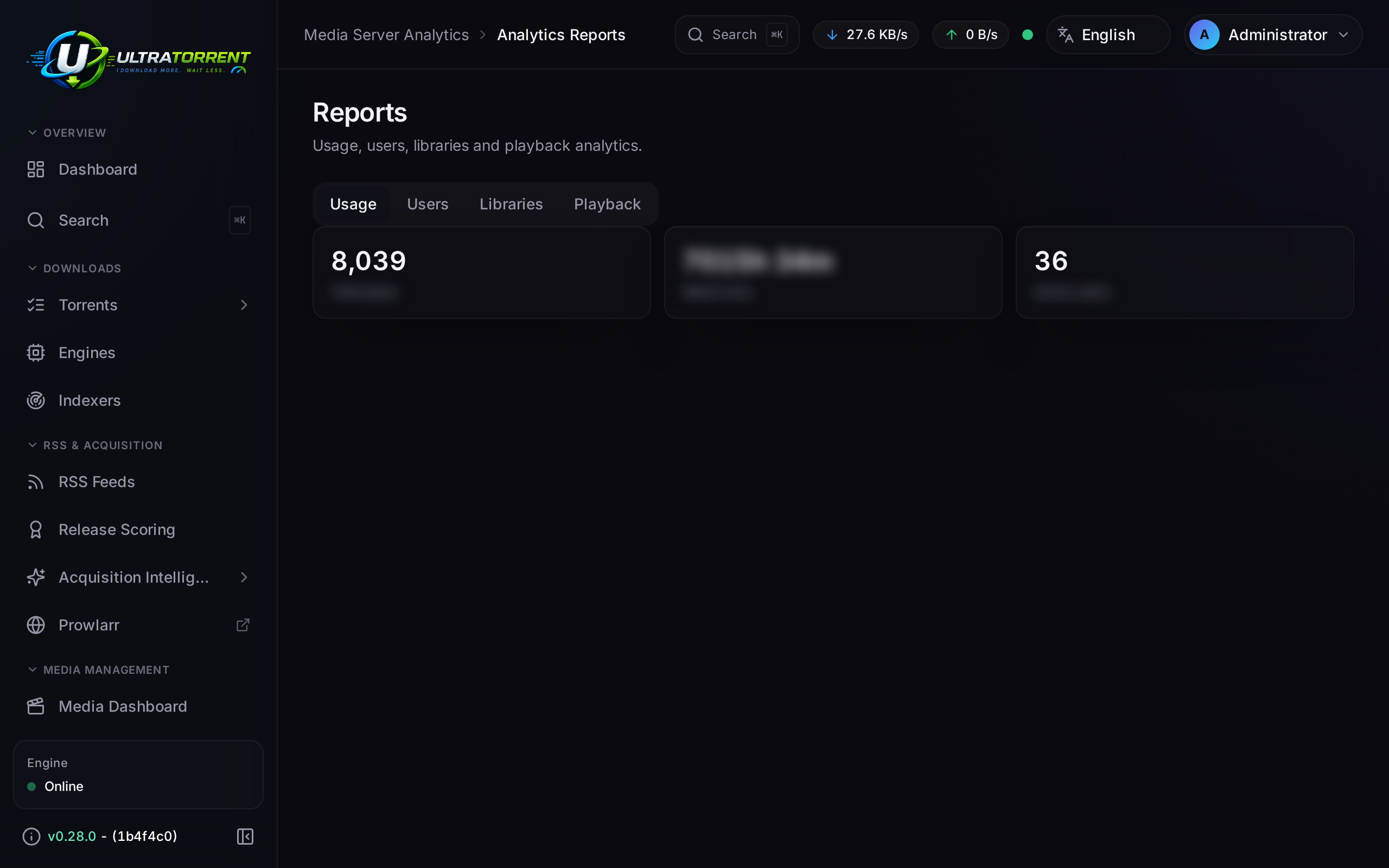 Analytics reports