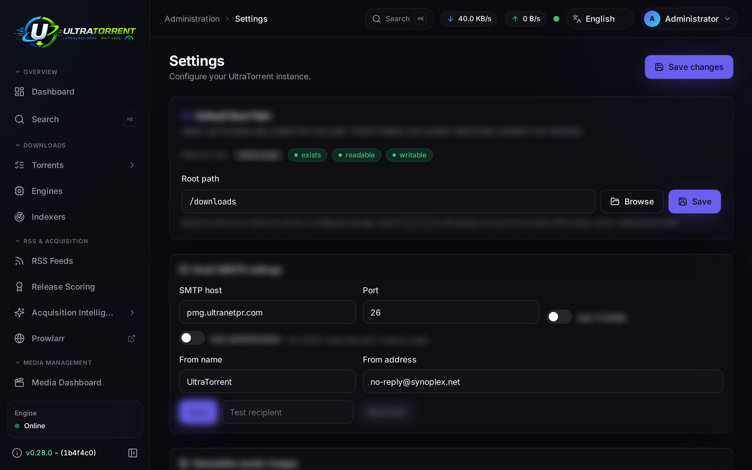 System maintenance view