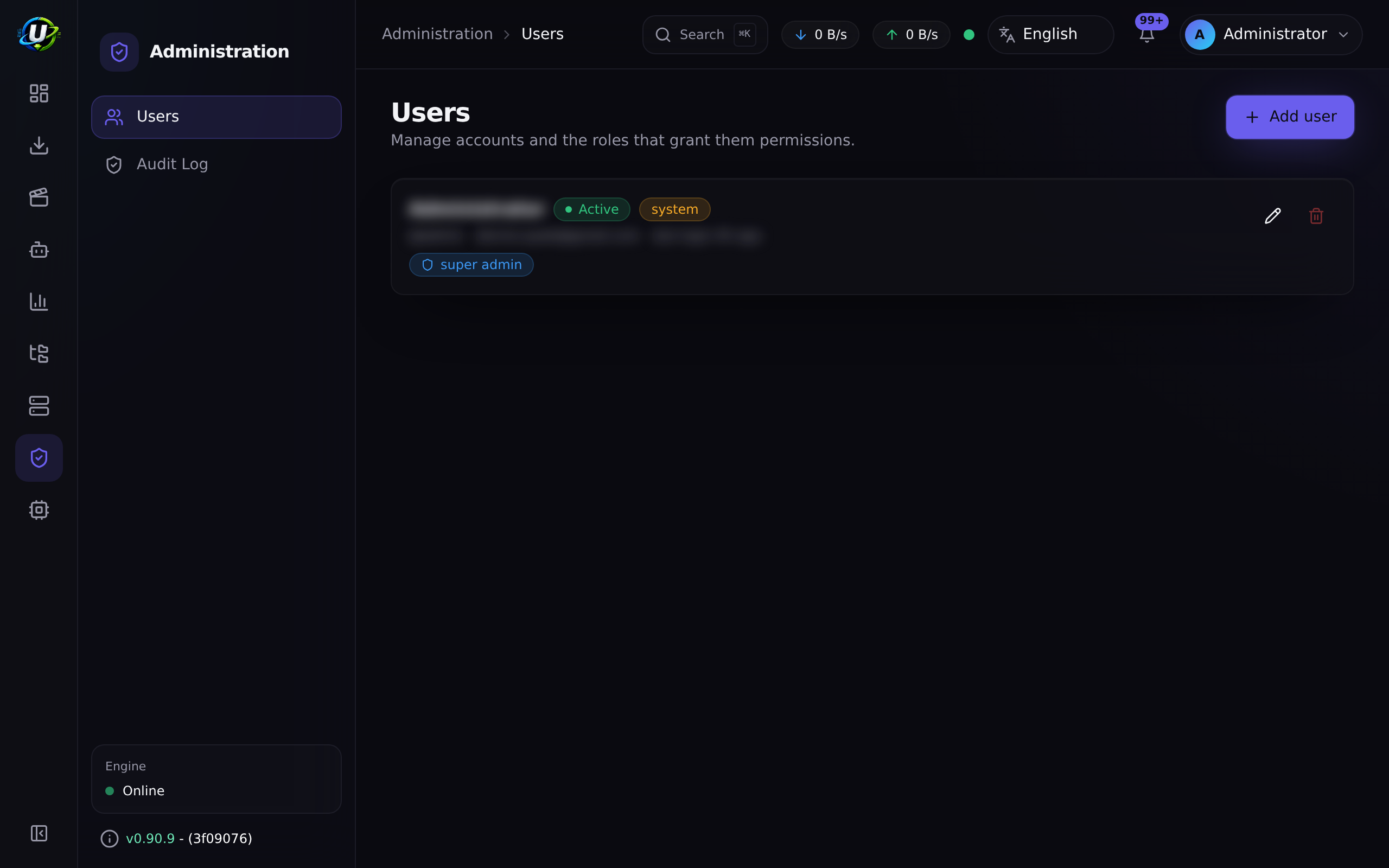 Users list